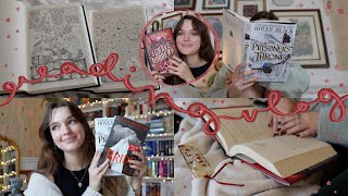 READING VLOG  reading 3 new releases journaling  a new crochet project🔎 [upl. by Nalda]