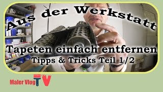 Tapeten entfernen  Ganz einfach  Teil 12 [upl. by Llenyl]