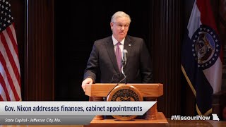 Gov Nixon announces cabinet appointments and funding priorities [upl. by Puttergill179]