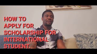 STUDY ABROAD TIP ON HOW TO APPLY FOR SCHOLARSHIP FOR INTERNATIONAL STUDENTS [upl. by Urson]