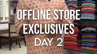 Offline Store Exclusives Day 2 Sanganeri Hand Block Print Front Pleated Pure Cotton Dresses [upl. by Fezoj]