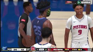 🦊 amp Grizzlies Bully The Pistons  Nba 2k25 MyCareer Hall Of Fame  nba2k25 grizzlies pistons [upl. by Jem274]