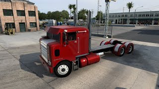 Badass Kenworth Bullnose hauling MATV  American Truck Simulator  ATS  MOD [upl. by Yenial]