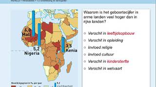 AK 4Havo Buitenland WERELD wereldbeeld 15 samenhang ontwikkeling en bevolkingsgroei [upl. by Aerbua]