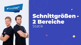 Schnittgrößen bestimmen  2 Bereiche Technische Mechanik StudyHelp [upl. by Reema396]