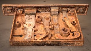 Very Rusty Ornate 1880s Mortise Lock Restoration  Random Restoration [upl. by Phip]