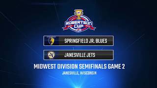 Midwest Division Semifinals Springfield vs Janesville  Game 2 [upl. by Bellaude]