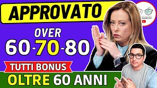 HAI PIÙ DI 60 ANNI  ALLORA HAI DIRITTO a RICEVERE QUESTI 14 BENEFICI ➡ BONUS 850€ ANZIANI INVALIDI [upl. by Mundt960]