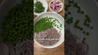 Roasted Asparagus Miso Soba Noodles Bowl noodles [upl. by Itnaihc762]