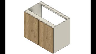 Parametric Cabinet on Fusion 360  Building a Kitchen Cabinet Library  1 [upl. by Laks368]