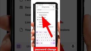 Facebook password change  how to change Facebook password fecbook sorts yputubeshorts ytshorts [upl. by Aihsenad]