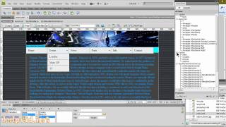 Drop Down Menu Navigation Bar Spry  Dreamweaver CS4 [upl. by Htiek]