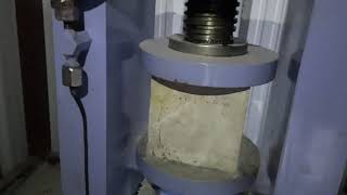 Compressive strength of Concrete Test  Compressive strength test and calculation  In Telugu [upl. by Eserahs111]