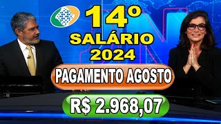 SAIU AGORA 14Âº SALÃRIO INSS EM 2 PARCELAS PARA APOSENTADOS E PENSIONISTAS PELA CAIXA EM 2024 [upl. by Tom]