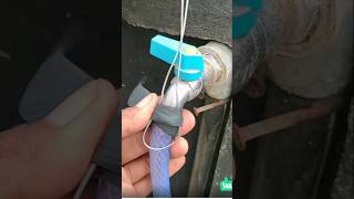 How to clamp a hose to a water tap with bicycle tube youtubeshorts ytshorts ytshortsviral ideas [upl. by Mellar]