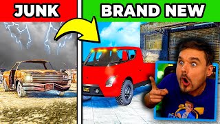 Upgrading Junk Cars to NEW CARS in GTA 5 [upl. by Asyl]