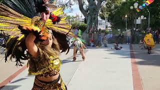 Tezcatlipoca  Aztec Dance at Placita Olvera 2022 [upl. by Rramo734]