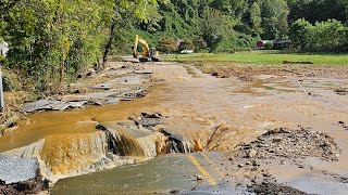 Locals Wasting No Time Getting Roads Fixed After Helene [upl. by Oringas]