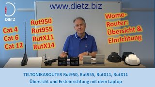 Dietz Teltonika  Router Rut950 Rut955 RutX11 RutX14 mit Ersteinrichtung am PC [upl. by Waldack]