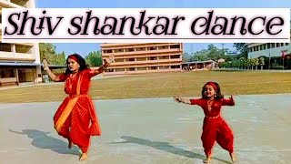 Shiv shankar dance by Prapti and Parchi💞❤️easy stepsPrapti Parchi dance [upl. by Elledoj]