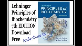 Lehninger Principles of Biochemistry 7th Edition Pdf Free [upl. by Perry214]