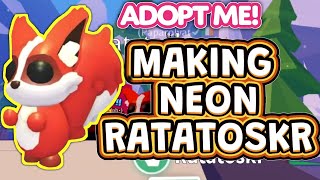 NEON RATATOSKR IN ADOPT ME WINTER EVENT  ratatoskr adoptme [upl. by Elreath]