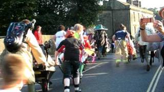 The Starting Grid Bakewell Wheelbarrow and Wellie Race 2009 [upl. by Tterb]