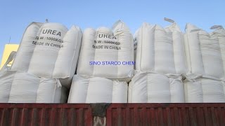 CHINA UREA1000kgs bag packing [upl. by Nodnol325]