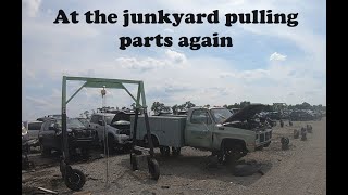 Pulling parts at the Junkyard for Moms Car [upl. by Forcier]