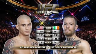 Dustin Poirier vs Conor McGREGOR 1 Full fight 720p60 [upl. by Gnagflow]