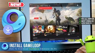 Download Gameloop Emulator in PC and Laptop  Fix All Error  Gameloop Install in PC [upl. by Initsed]