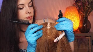 ASMR  Satisfying Scalp Check w Dandruff amp Treatment [upl. by Derry]