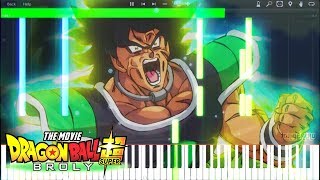 BROLYS POTENTIAL  Dragon Ball Super  BROLY OST Piano Tutorial Synthesia [upl. by Landry313]