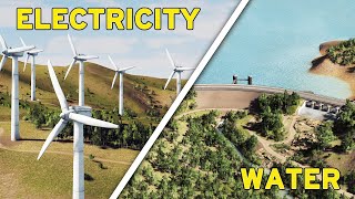 Electricity and Water  Cities Skylines Oceania 09 [upl. by Thielen]