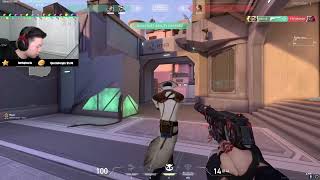 100T DERREK PRO FADE IS OP  23 ELIMS ON SUNSET MAP  VALORANT PRO REPLAYS [upl. by Swinton420]