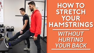 How to stretch your hamstrings without hurting your back [upl. by Nodababus]