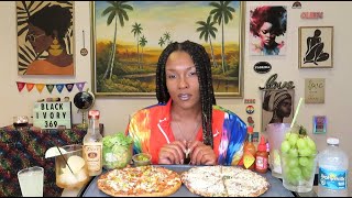 My Favorite Pizza amp Caesar Salad Mukbang 🍕🥗 🙌🏽 🤤💯  Lou amp Tae 🫤  Ep 203 [upl. by Woodrow]