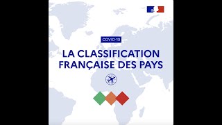 Déplacements à l’international  classification des pays au 14 octobre 2021 [upl. by Ez]