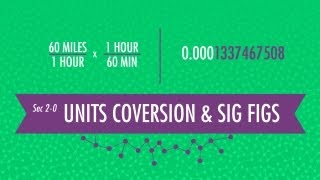 Unit Conversion amp Significant Figures Crash Course Chemistry 2 [upl. by Beaston]