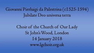 Palestrina Jubilate Deo universa terra [upl. by Binetta]