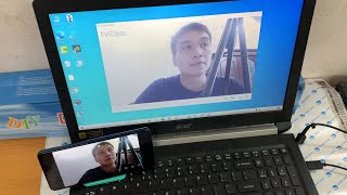 How to use mobile phone as a PC webcam via WiFi  iVCam Setup Tutorial [upl. by Nangem]