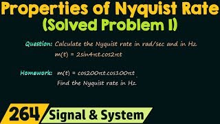 Nyquist Rate Solved Problem 1 [upl. by Ylebmik]