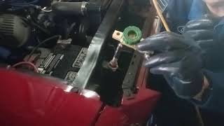 Installation of a battery kill switch on a Shelby Mustang [upl. by Imoyik807]