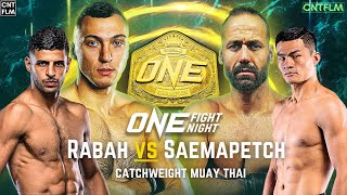 Mohamed Younes Rabah vs Saemapetch ONE Fight Night 17  4K [upl. by Haeluj]