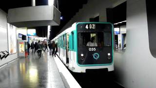 Le MP 59 N°6035 aux Halles sur la ligne 4 [upl. by Timoteo905]