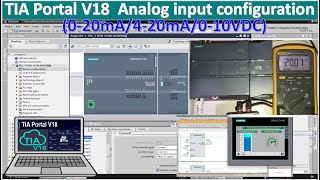 PLC S71500 analog input scaling configuration 420mA020mA010V full tutorial [upl. by Alleoj917]