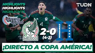 Resumen y goles  México 4202 Honduras  Concacaf Nations League  TUDN [upl. by Katzen556]