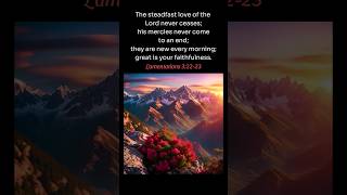 Daily Scripture – His Mercies Are New Every Morning [upl. by Drofnil]