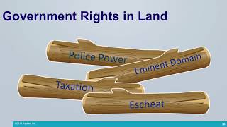 Real Estate Exam Prep Government Rights in Private Land [upl. by Khan]