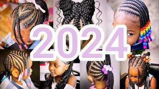 🔥👍2024 Best Little Girls Cornrows Braids Hairstyles Ideas  Cute Kids Hairstyles ♥️💯 [upl. by Sivart]